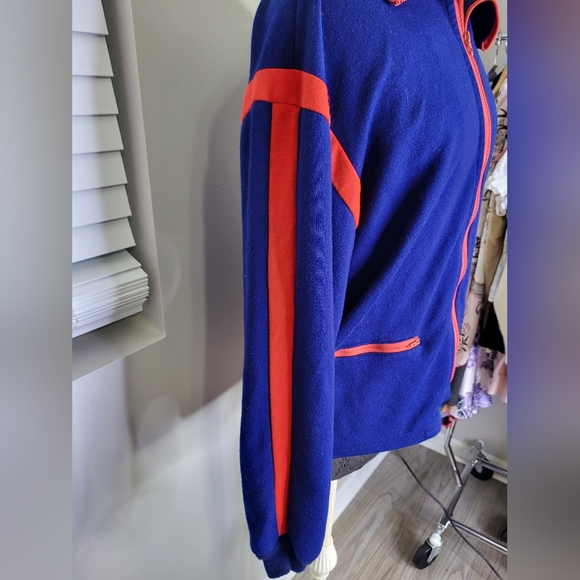 1970s Colorblock Dagger Collar Zip Front Jogger Jacket - Picture 5 of 10